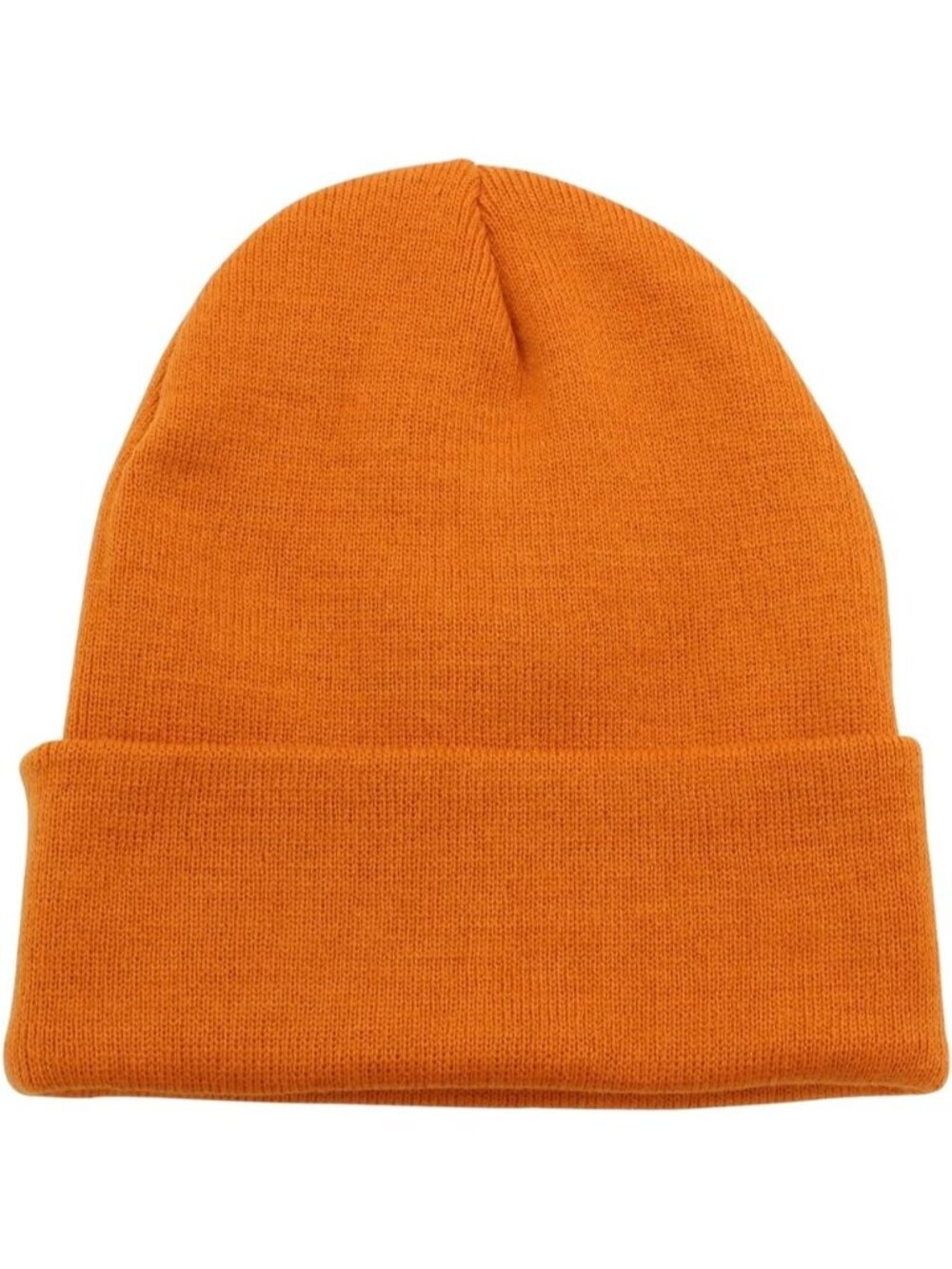 Unisex Texas Orange Cuffed Plain Skull Knit Beanie Hat For Imported Winter Cap